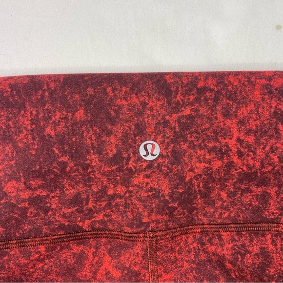 Lululemon Athletica Women's Wunder Train High Rise Crop 23” in Autumn Red size 4 - Picture 8 of 8